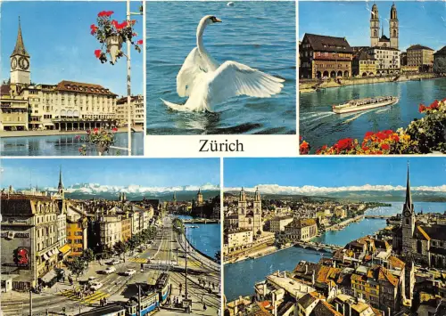 B31808 Zürich Multi Vues Tramway Schweiz