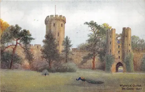B4981 Warmick Castle The Court Yard Front/Back Scan