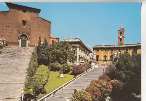 BF23665 campidoglio e chiesa di s maria roma italy front/back image