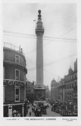br108354 the monument london uk real photo cooper cooper tea shop