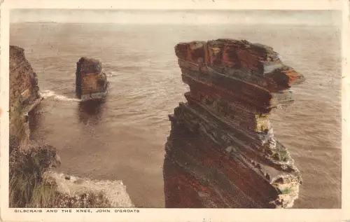 uk33641 gilscraig and the knee john ogroats scotland real photo uk