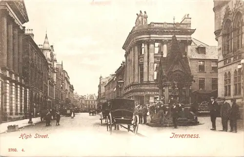 BR64598 High Street Inverness Wagen Schottland