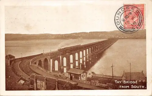BR63297 Tay Bridge from South Train Scotland