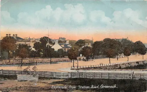 BR64684 Esplanade from station road greenock scotland