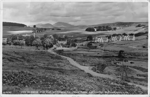 uk32280 ben clebrig lairg from lochinver sutherlandshire scotland real photo uk