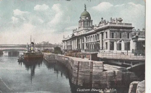 BF32135 ireland dublin custom house uk front/back image