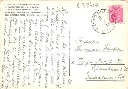 B33417 Rosolina Stute Rovigo Italien