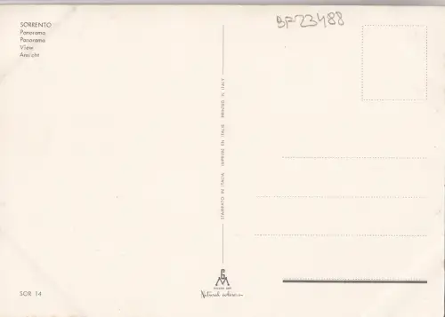 BF23488 Sorrent Panorama Roma Italien Vorder-/Rückbild