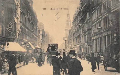 BR63591 Cheapside Doppeldeckerbus London UK