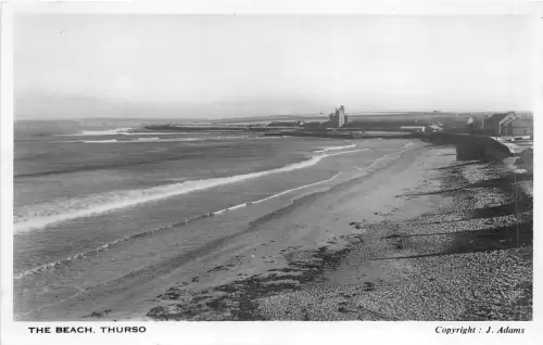 uk52122 the beach thurso scotland real photo uk