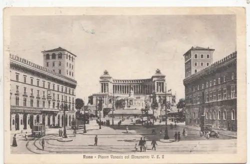 BF32532 piazza venezia col monumento roma italy front/back image