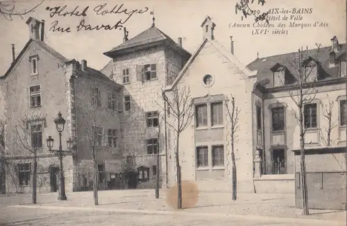 B80466 aix les bains france l hotel de ville front/back image