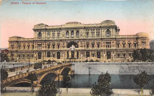 BF34782 roma palazzo di giustizia italy front/back scan