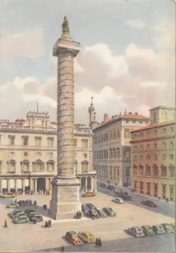 BF26300 piazza colonna auto roma italy front/back image