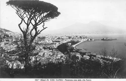 B3843 Italien Napoli Panorama visto dalla villa Patrizi Front/Back Scan