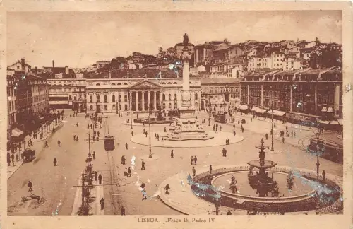 B24093 Lissabon Praca d Pedro IV Portugal