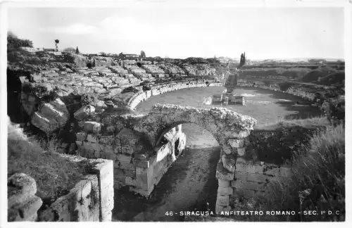 B3845 Italy Siracusa Anfiteatro Romano Front/Back Scan