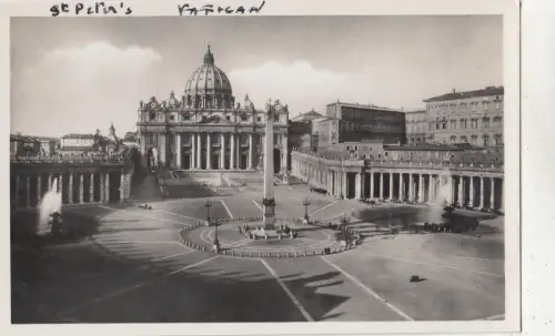 BF32406 piazza e basilica di s pietro roma italy front/back image