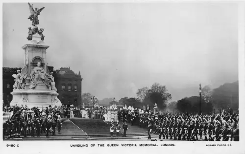 br107655 enthüllung der queen victoria memorial london uk