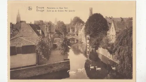 BF32441 Bruges Panorama du quai vert belgien Vorder-/Rückbild