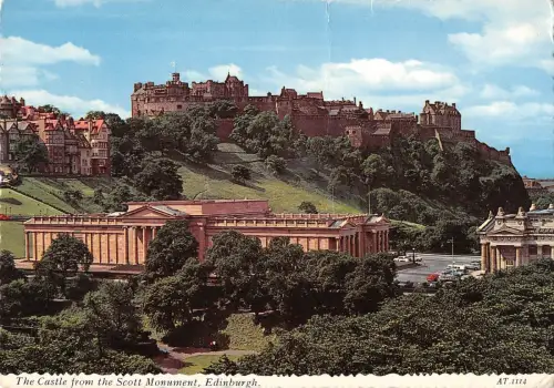 B102723 das Schloss vom Scott Monument Edinburgh Schottland
