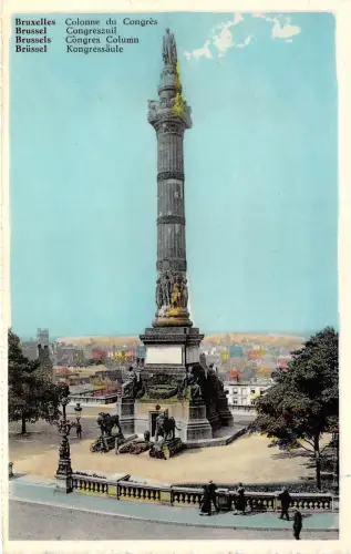 B3950 Belgien Bruxelles Colonne du Congres Front/Back Scan