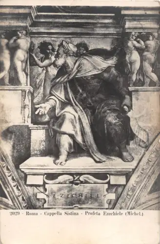 B6691 Italien Roma Cappella Sistina Profeta Ezechiele