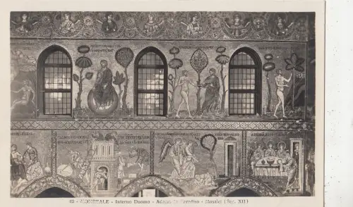 BF32689 monreale interno duomo mosaici italy front/back image