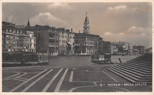 B4287 Italien Venezia Dalla Salute Schiff Bateaux 1924 Front/Back Scan