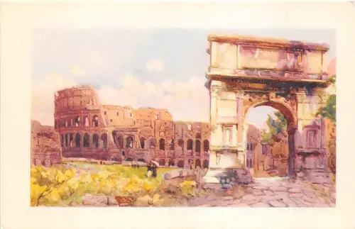B3770 Italien Roma Arco di Tito e Colosseo Front/Back Scan