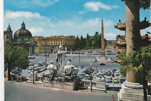 BF23411 piazza del popolo roma italy front/back image