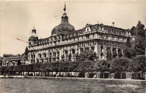 B3976 Schweiz Lucerz Hotel Palace Front/Back Scan