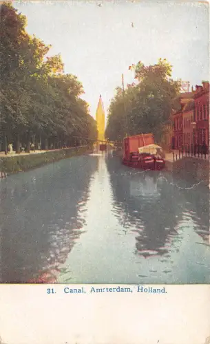 B4418 Niederlande Amsterdam Kanal Front/Back Scan
