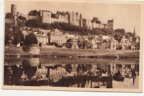 BF12115 chinon i et l vue generale du chateau france front/back image
