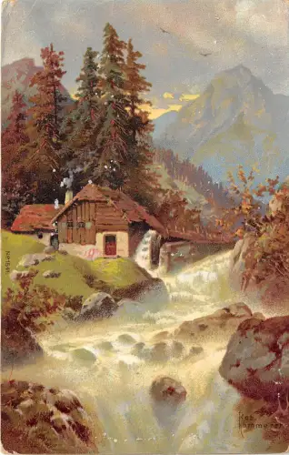 B24090 Schöne Landschaft Wasserfall