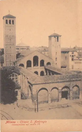 B2485 Italy Milano Chiesa S Ambrogio Front/Back Scan