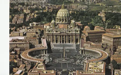 BF23544 roma veduta aerea dl piazza s pietro italy front/back image