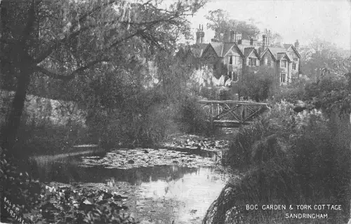 uk28293 boc garden and york cottage sandringham real photo uk