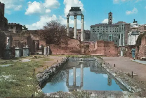 BF23648 roma foro romano casa delle vestali e tempio d italy front/back image