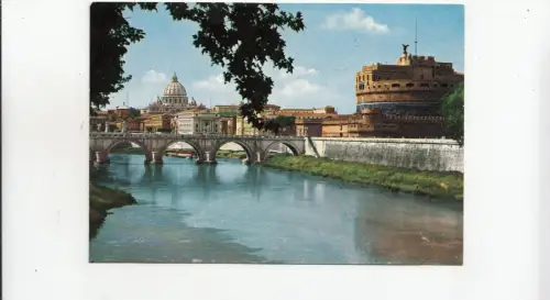 BF23399 ponte e castel s angelo roma italy front/back image