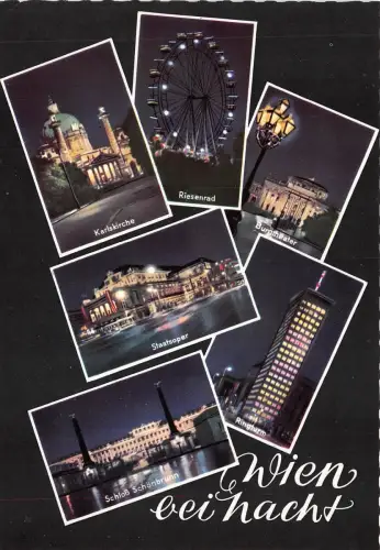 B22329 Wien bei Nacht Österreich