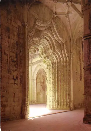 B33088 Batalha Kloster Tür der unvollendeten Kapellen Fassade portugal