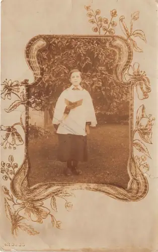 uk52656 social history altar boy real photo uk
