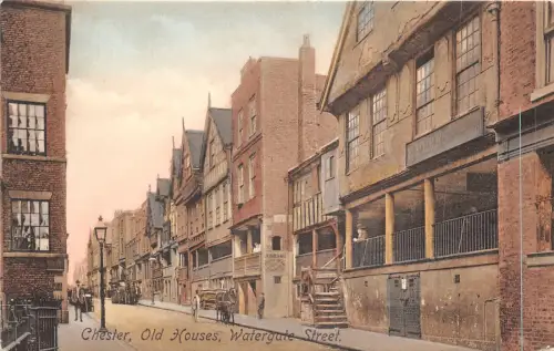 uk41670 watergate street old houses chester uk f peers drucker