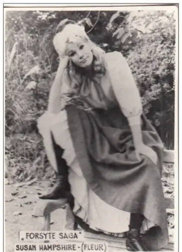 B36484 Schauspieler Schauspieler Susan Hampshire Feleur Forsyte Saga 9x6 cm
