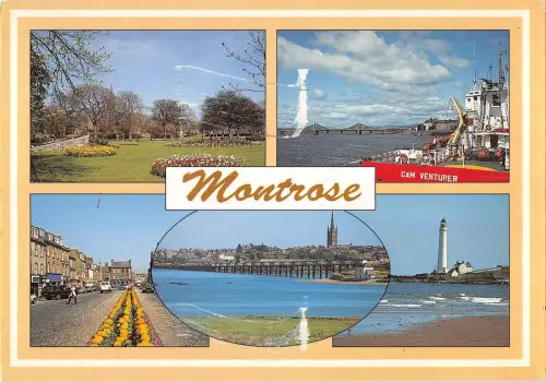 B103321 Dean Green Montrose aus dem Becken Leuchtturm Schottland