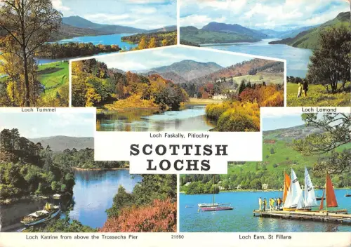 B100074 scottish lochs scotland multi views