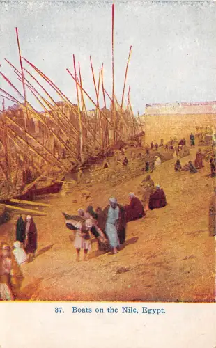 B4856 Boote and the Nile Egypte front/back scan