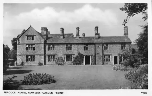 BR97687 Pfauenhotel Rowsley Gartenfront Echtfoto UK