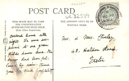 uk32589 the promenade egremont real photo uk